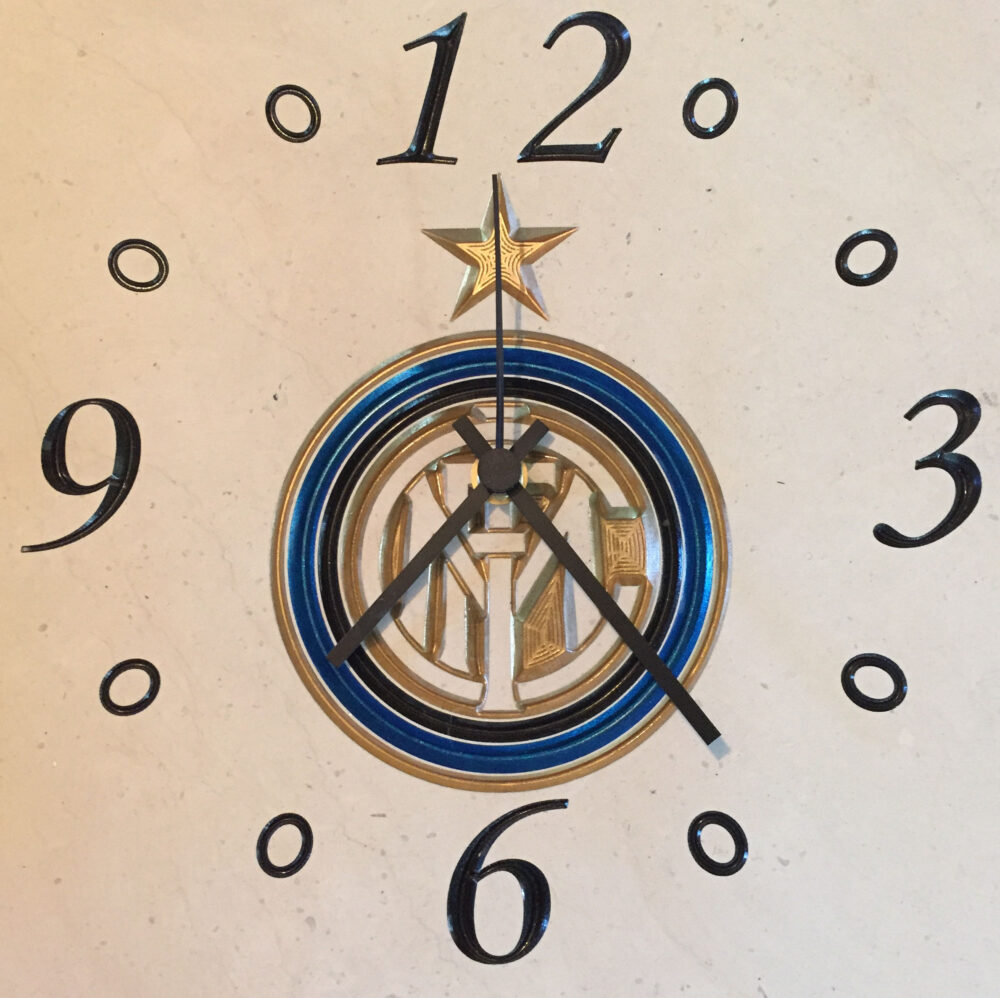 Orologi in pietra squadre calcistiche  25 x 25 cm - immagine 3