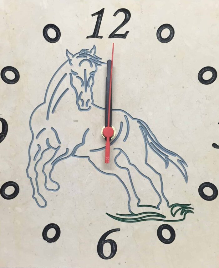 Orologi in pietra fantasia  25 x 25 cm